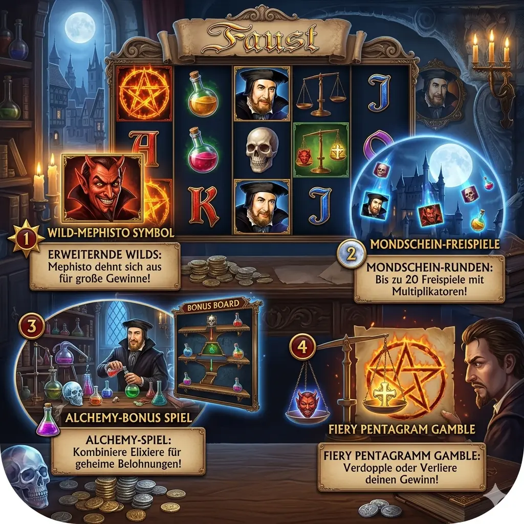 Faust Slot Bonusfunktionen